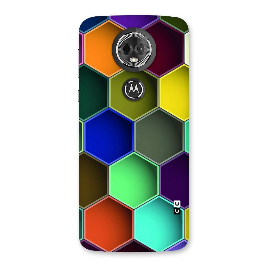 Hexagonal Palette Back Case for Moto E5 Plus