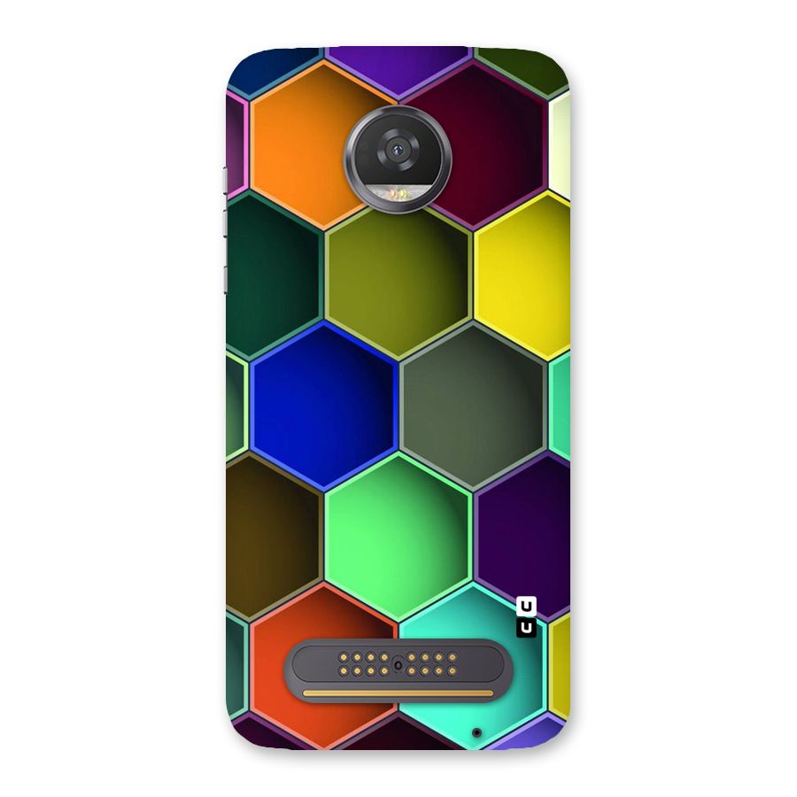 Hexagonal Palette Back Case for Moto Z2 Play