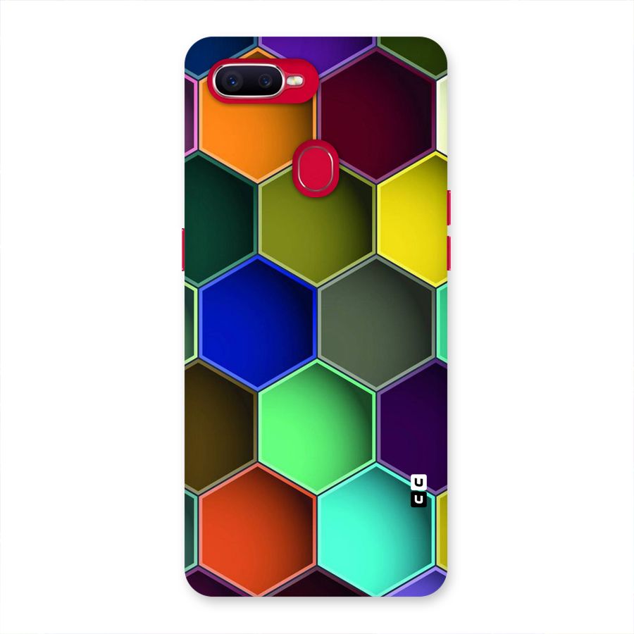 Hexagonal Palette Back Case for Oppo F9 Pro