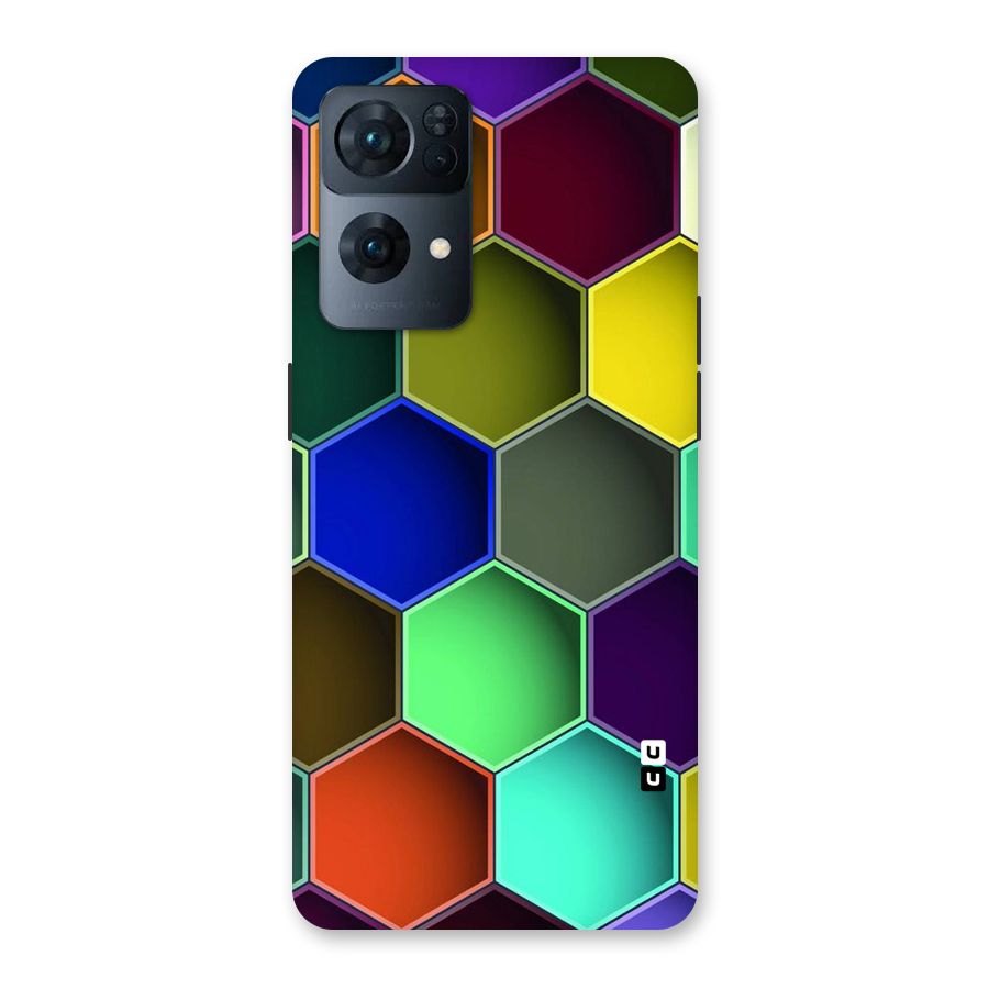 Hexagonal Palette Back Case for Oppo Reno7 Pro 5G