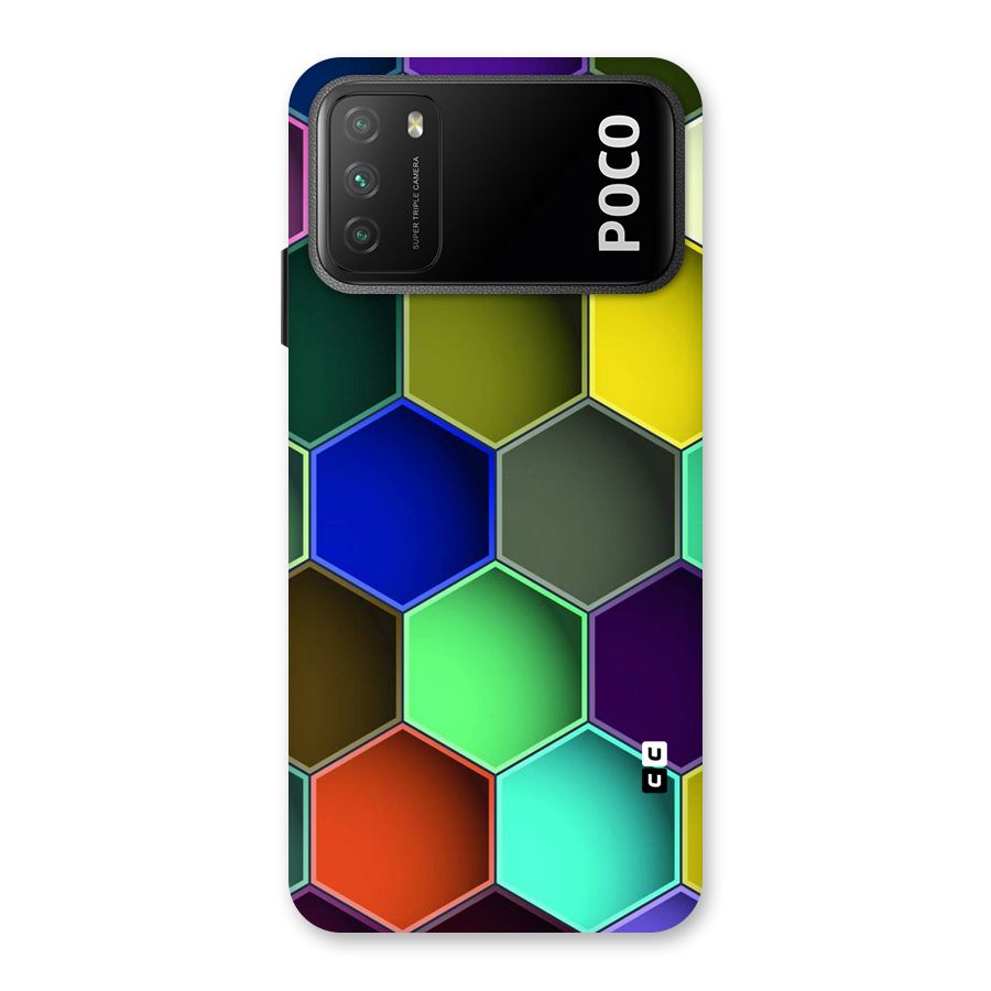 Hexagonal Palette Back Case for Poco M3