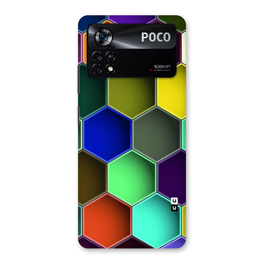 Hexagonal Palette Back Case for Poco X4 Pro 5G