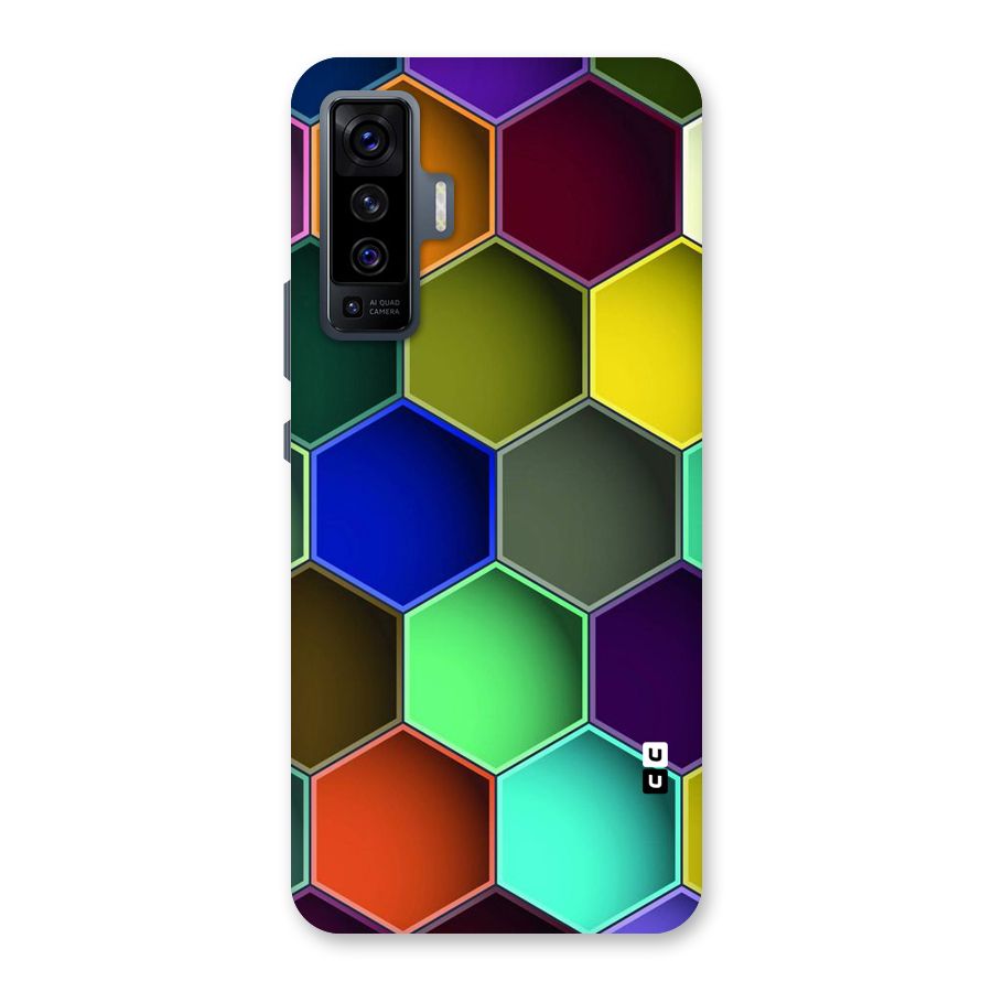 Hexagonal Palette Back Case for Vivo X50