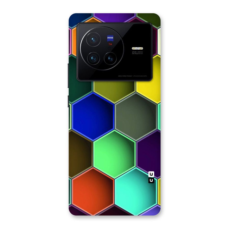 Hexagonal Palette Back Case for Vivo X80