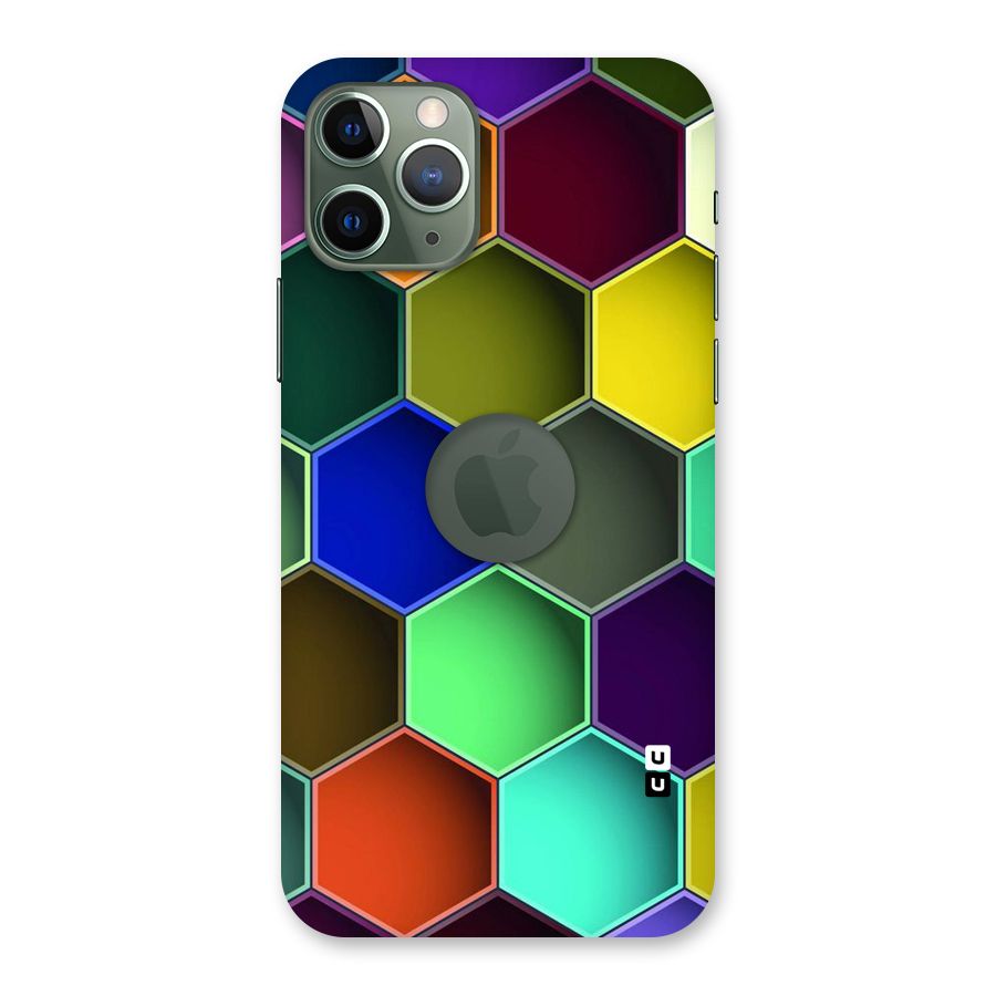 Hexagonal Palette Back Case for iPhone 11 Pro Logo  Cut