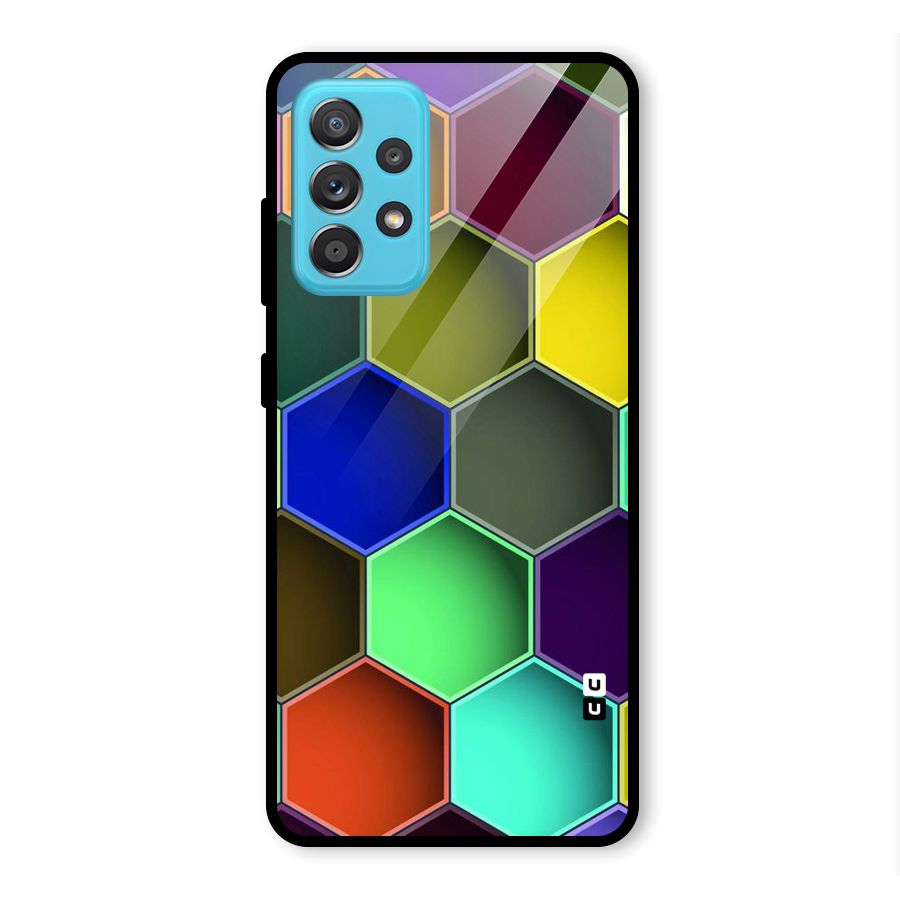 Hexagonal Palette Glass Back Case for Galaxy A52