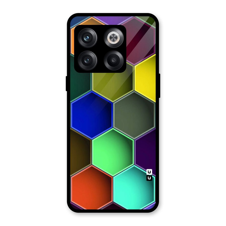 Hexagonal Palette Glass Back Case for OnePlus 10T