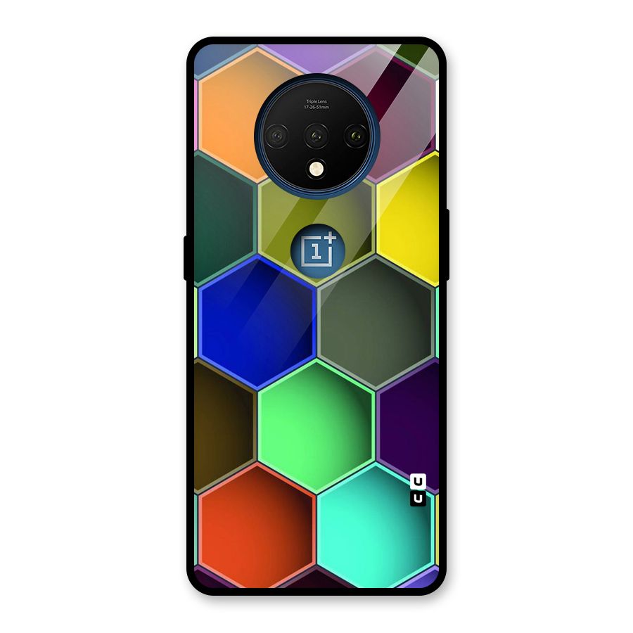 Hexagonal Palette Glass Back Case for OnePlus 7T