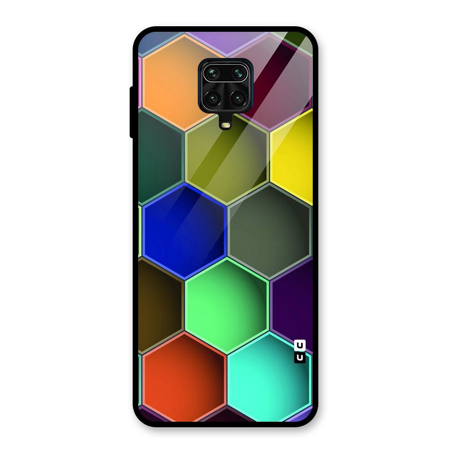 Hexagonal Palette Glass Back Case for Poco M2 Pro