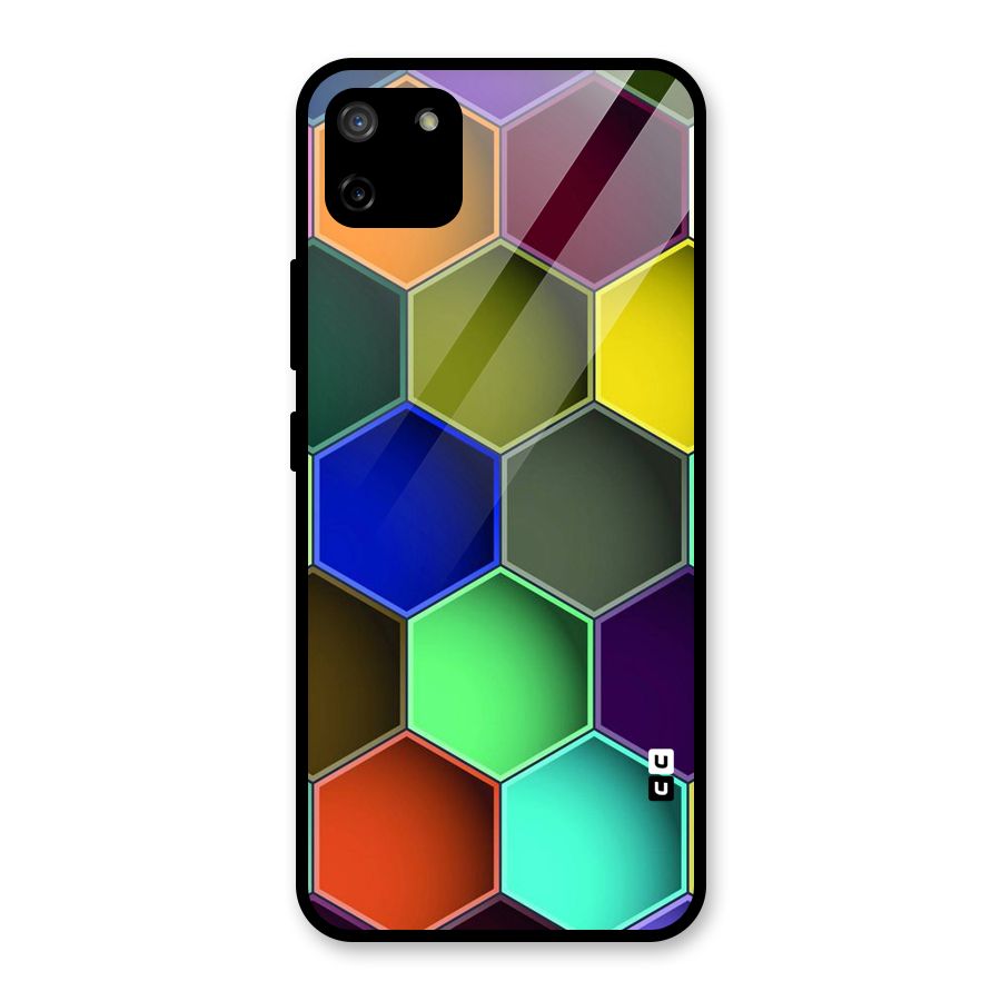 Hexagonal Palette Glass Back Case for Realme C11