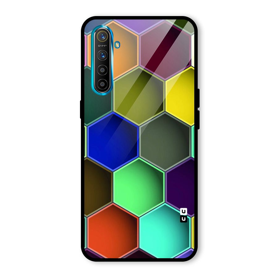 Hexagonal Palette Glass Back Case for Realme X2