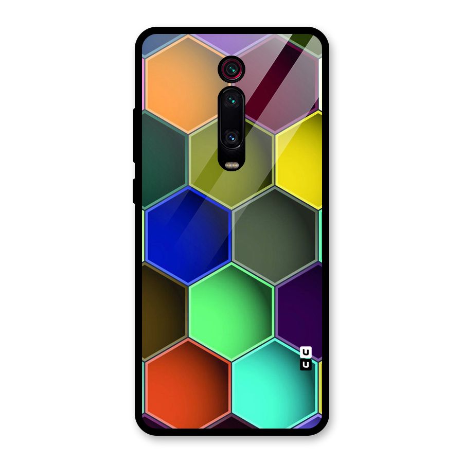 Hexagonal Palette Glass Back Case for Redmi K20 Pro