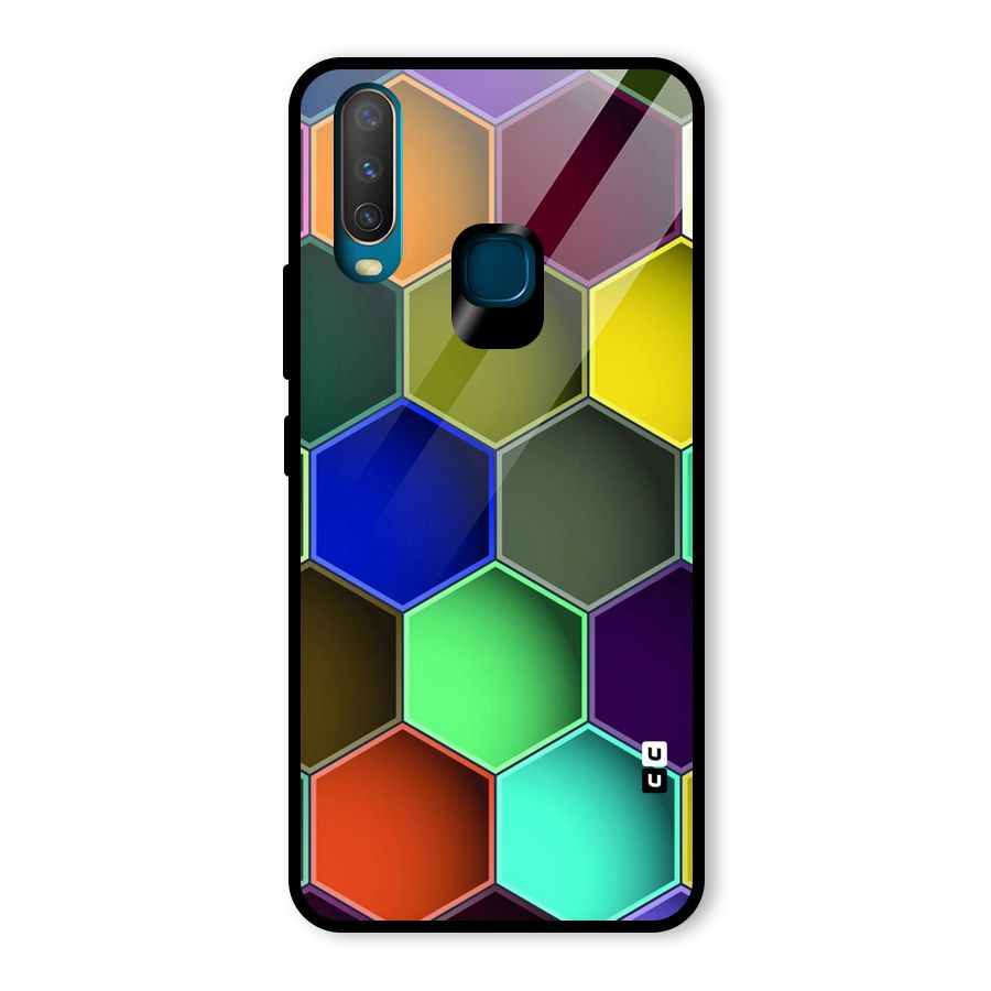 Hexagonal Palette Glass Back Case for Vivo U10