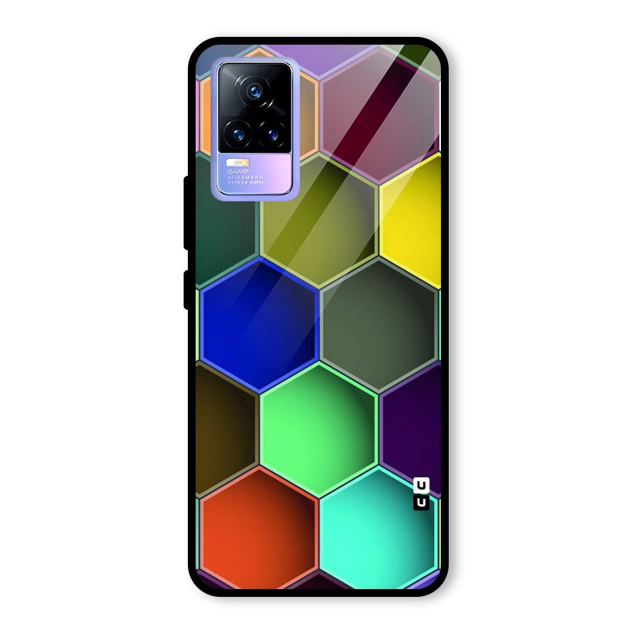 Hexagonal Palette Glass Back Case for Vivo Y73