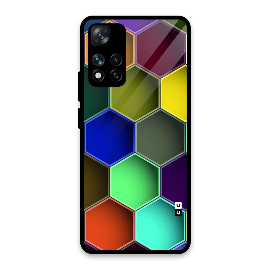Hexagonal Palette Glass Back Case for Xiaomi 11i HyperCharge 5G