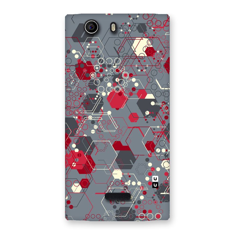 Hexagons Pattern Back Case for Canvas Nitro 2 E311