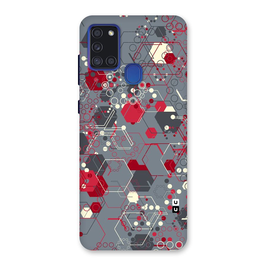 Hexagons Pattern Back Case for Galaxy A21s