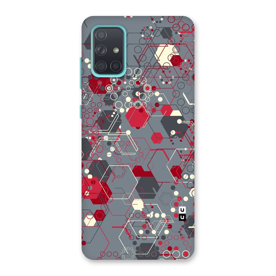 Hexagons Pattern Back Case for Galaxy A71