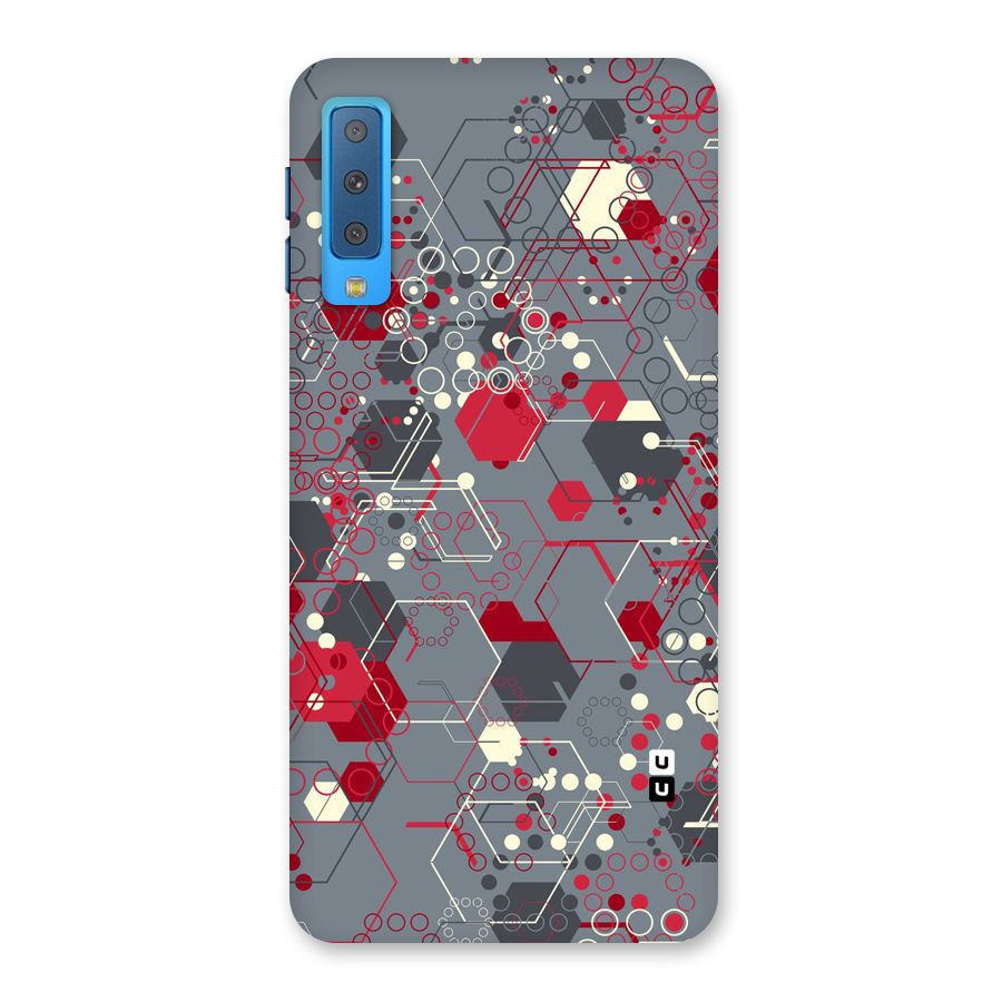 Hexagons Pattern Back Case for Galaxy A7 (2018)