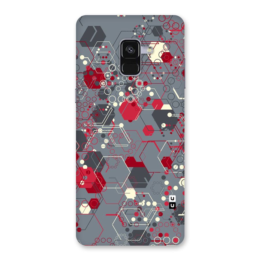 Hexagons Pattern Back Case for Galaxy A8 Plus
