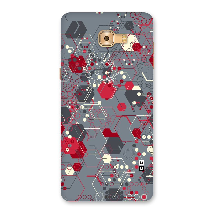 Hexagons Pattern Back Case for Galaxy C9 Pro