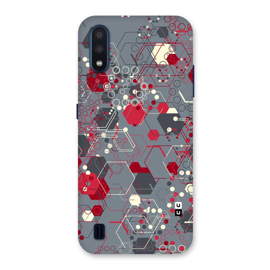 Hexagons Pattern Back Case for Galaxy M01