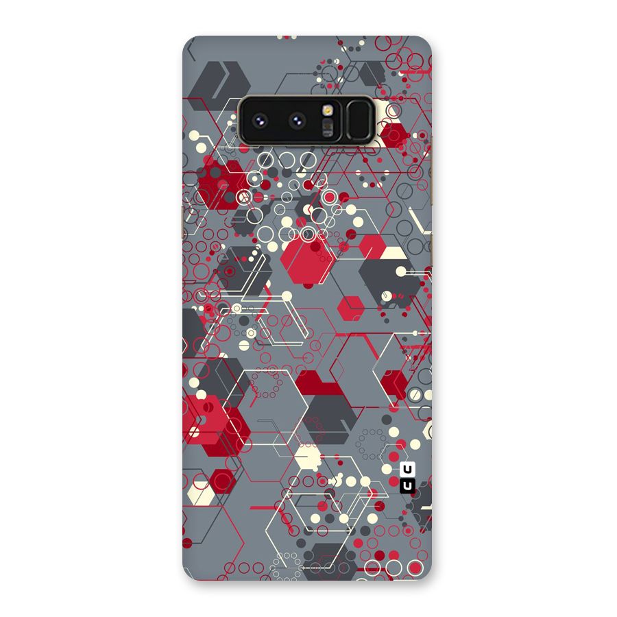 Hexagons Pattern Back Case for Galaxy Note 8