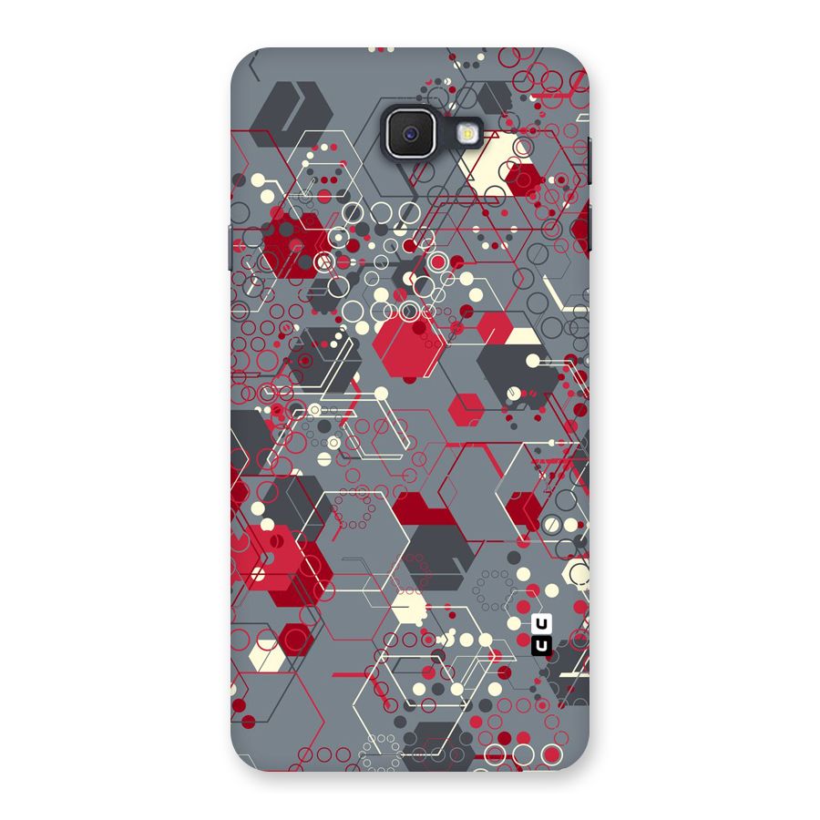 Hexagons Pattern Back Case for Galaxy On7 2016
