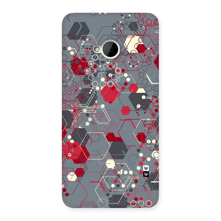 Hexagons Pattern Back Case for HTC One M7