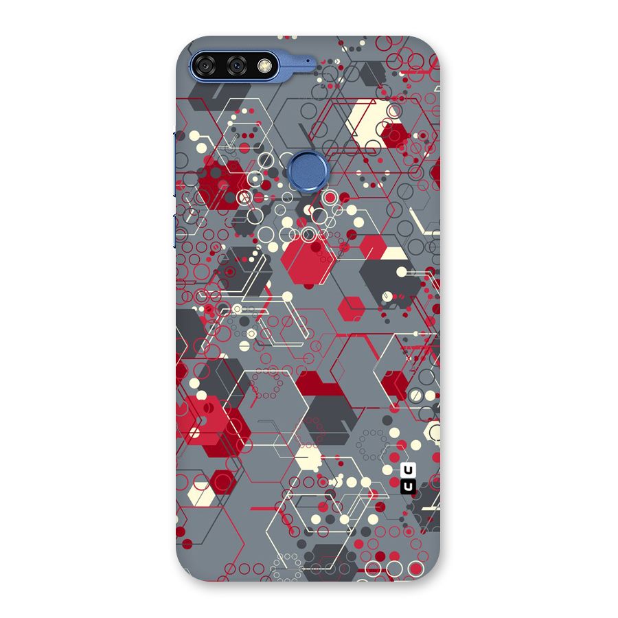 Hexagons Pattern Back Case for Honor 7C