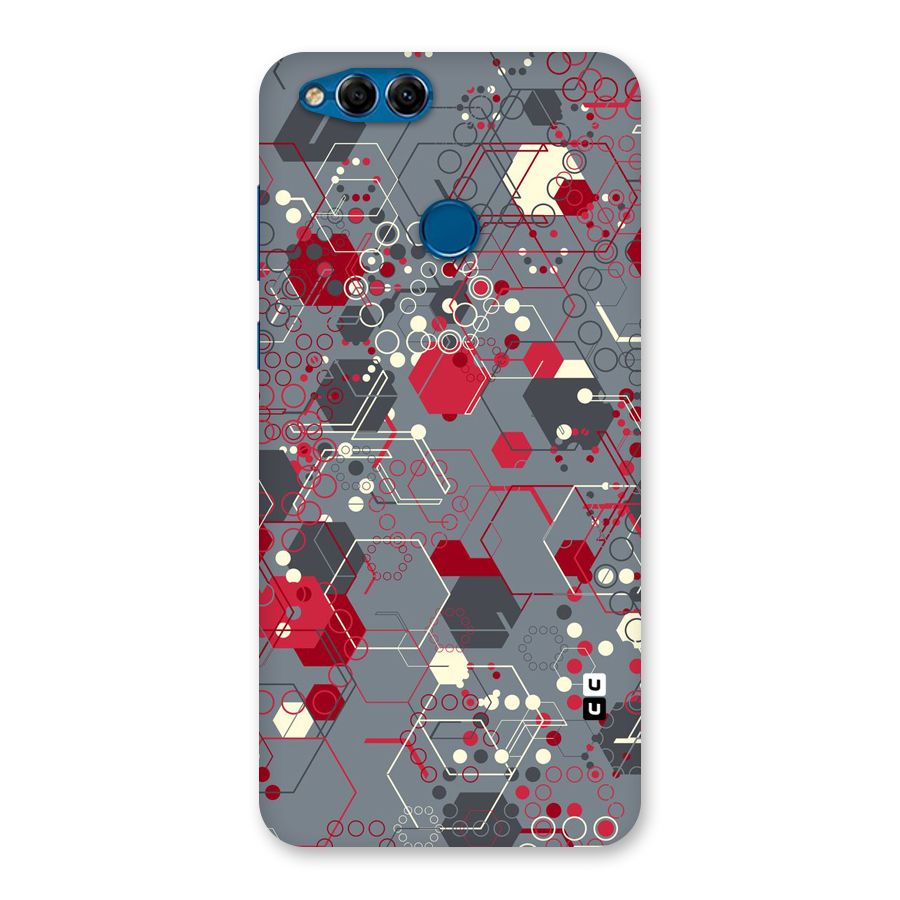 Hexagons Pattern Back Case for Honor 7X