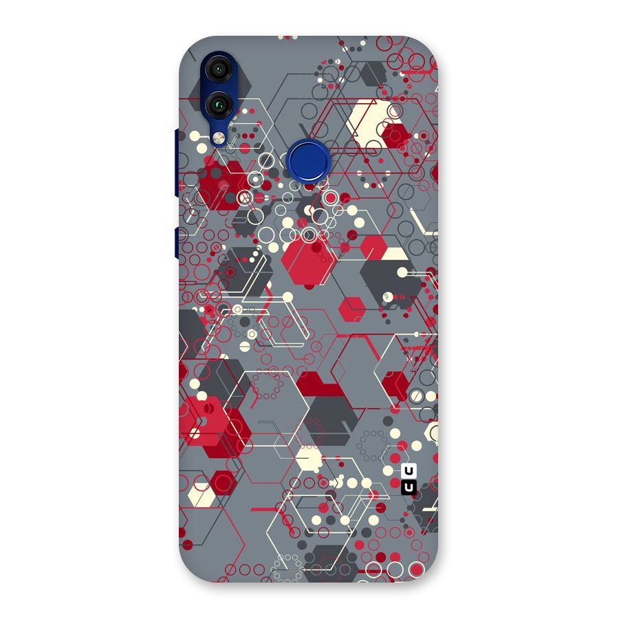Hexagons Pattern Back Case for Honor 8C