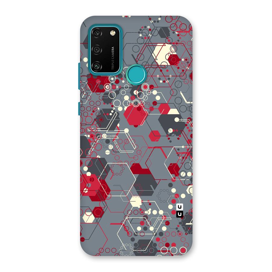 Hexagons Pattern Back Case for Honor 9A