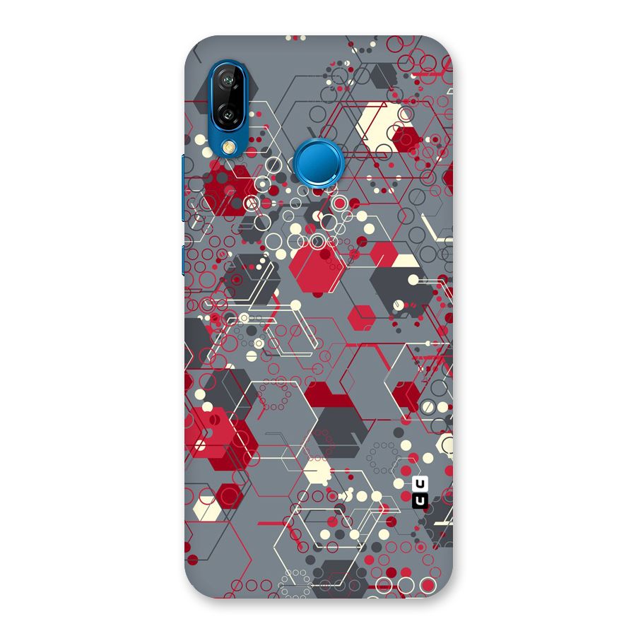 Hexagons Pattern Back Case for Huawei P20 Lite