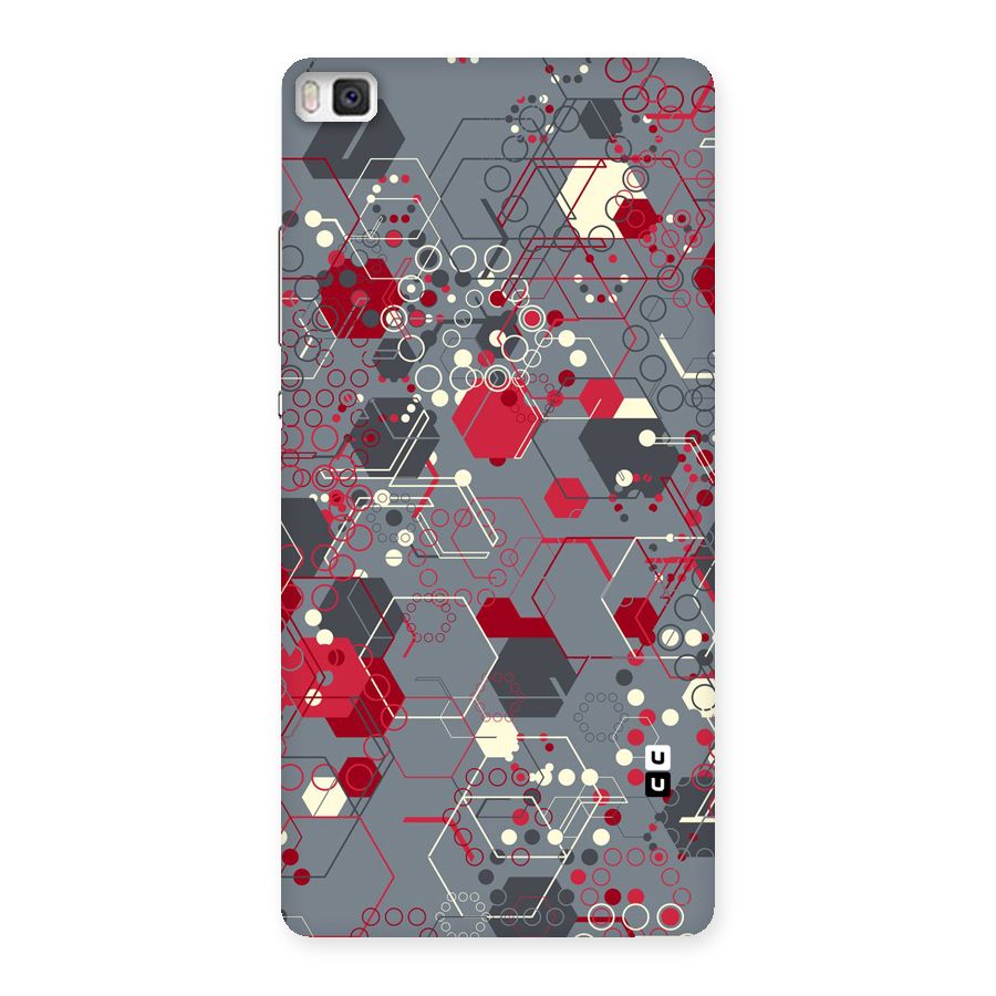 Hexagons Pattern Back Case for Huawei P8