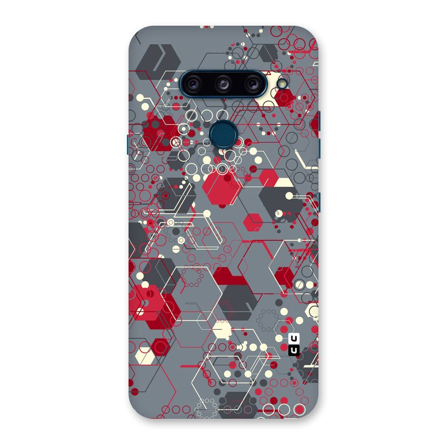 Hexagons Pattern Back Case for LG  V40 ThinQ