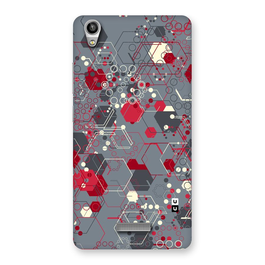 Hexagons Pattern Back Case for Lava-Pixel-V1