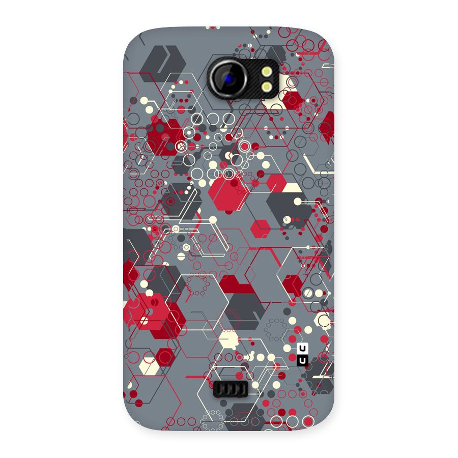 Hexagons Pattern Back Case for Micromax Canvas 2 A110