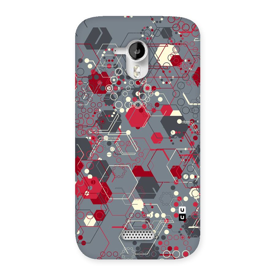 Hexagons Pattern Back Case for Micromax Canvas HD A116