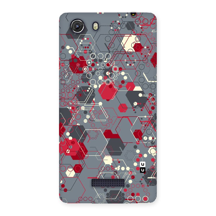 Hexagons Pattern Back Case for Micromax Unite 3