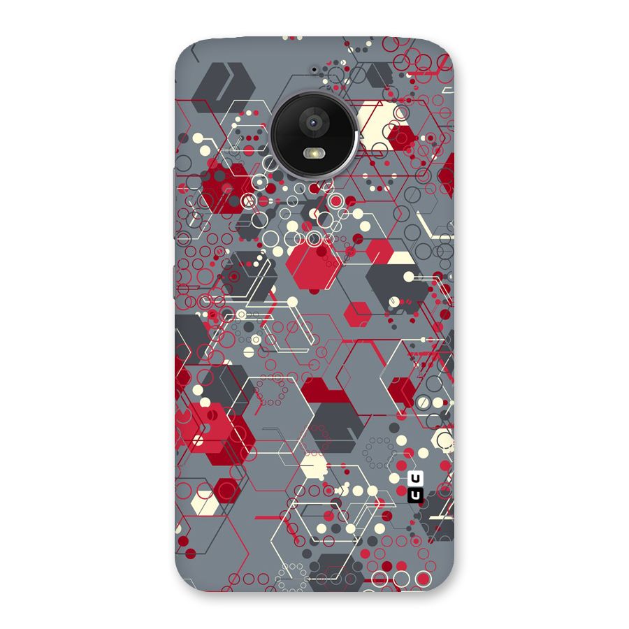 Hexagons Pattern Back Case for Moto E4 Plus