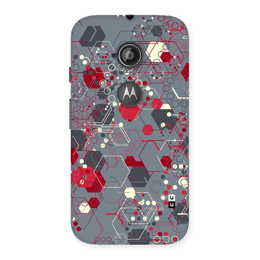 Hexagons Pattern Back Case for Moto E 2nd Gen