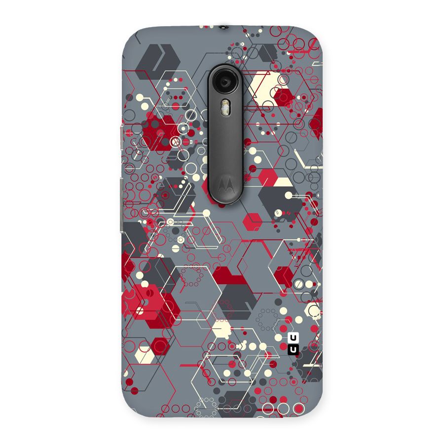 Hexagons Pattern Back Case for Moto G Turbo
