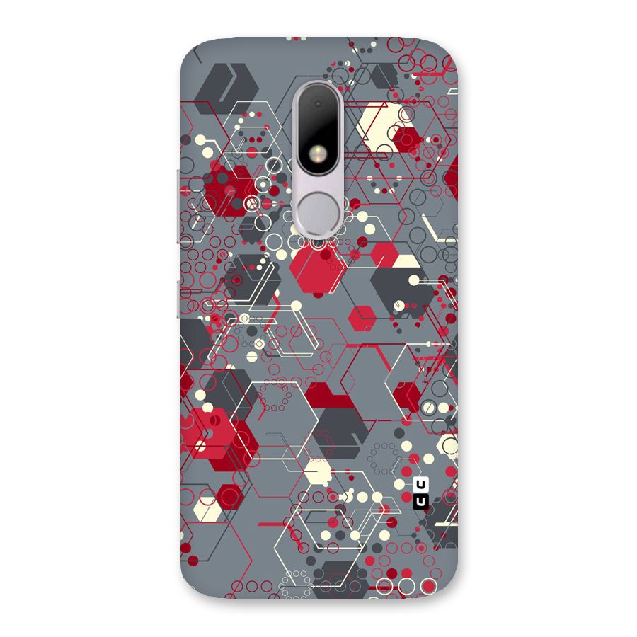 Hexagons Pattern Back Case for Moto M