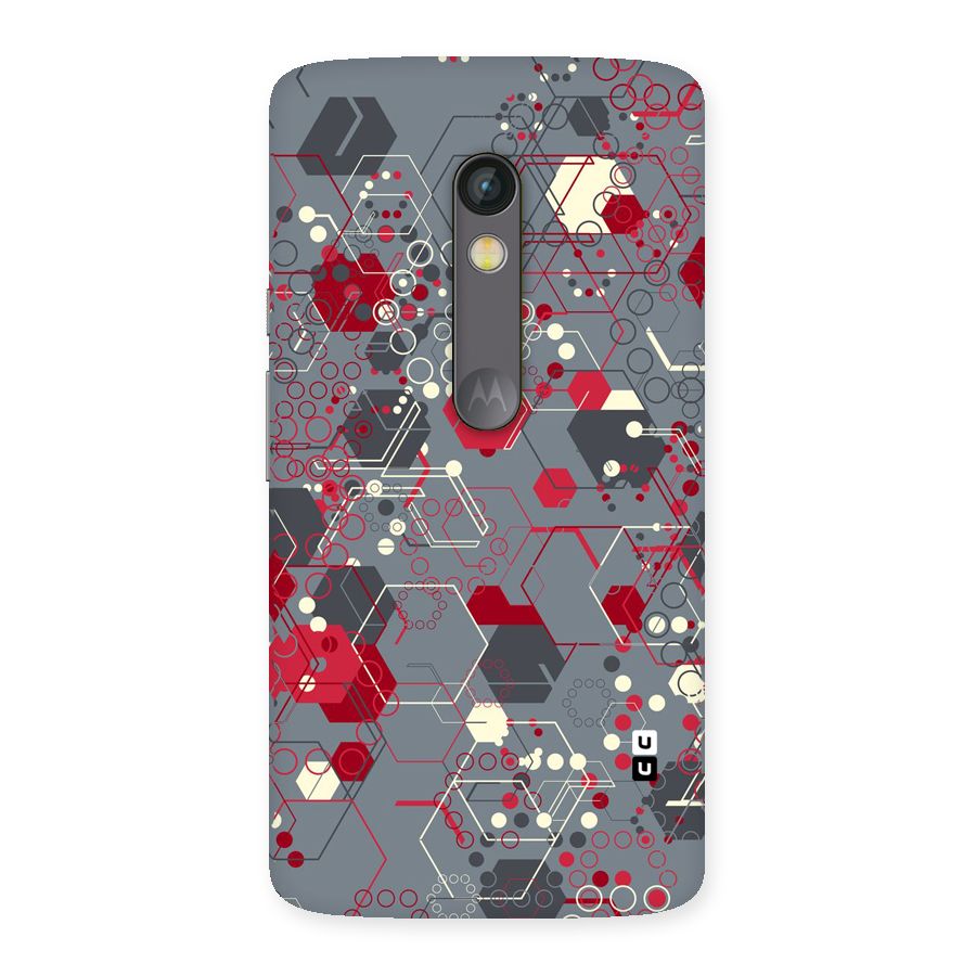 Hexagons Pattern Back Case for Moto X Play