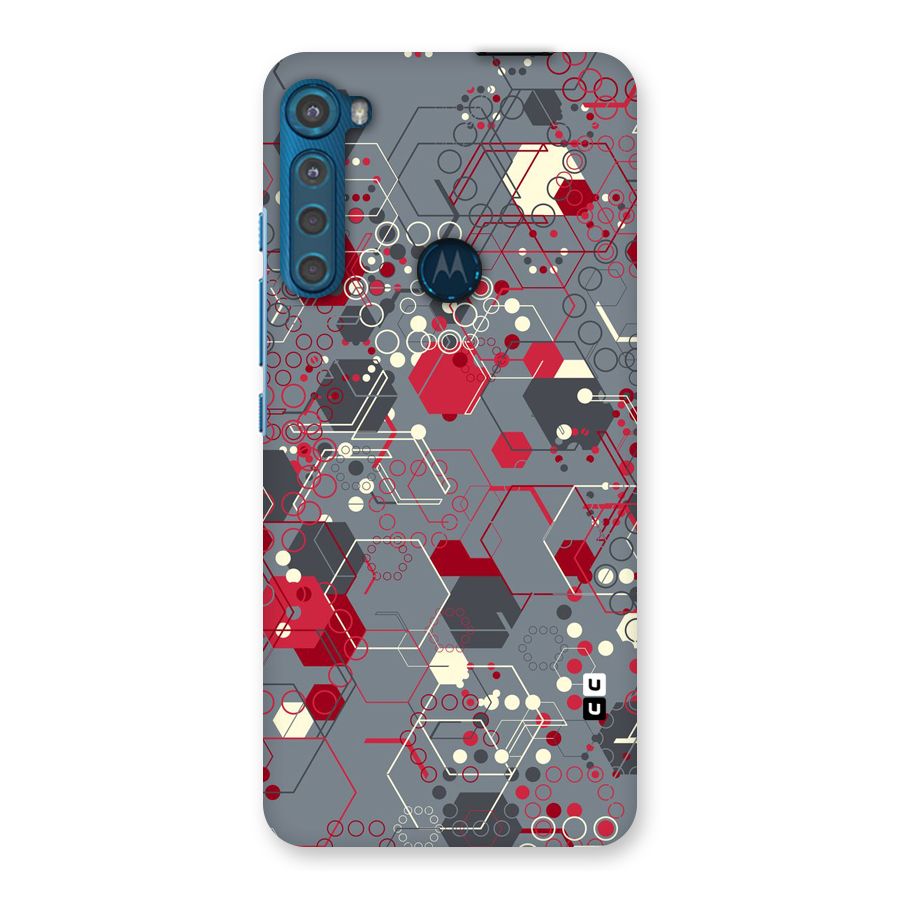 Hexagons Pattern Back Case for Motorola One Fusion Plus