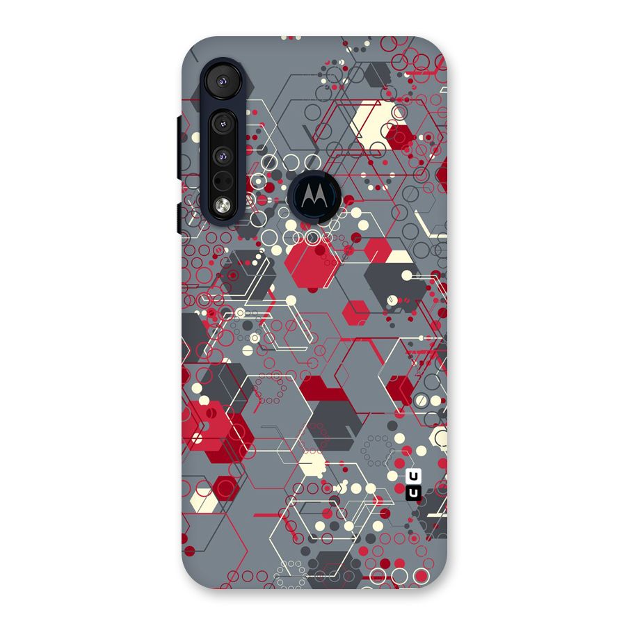 Hexagons Pattern Back Case for Motorola One Macro