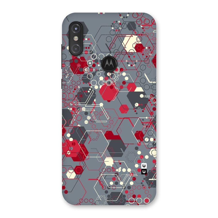 Hexagons Pattern Back Case for Motorola One Power