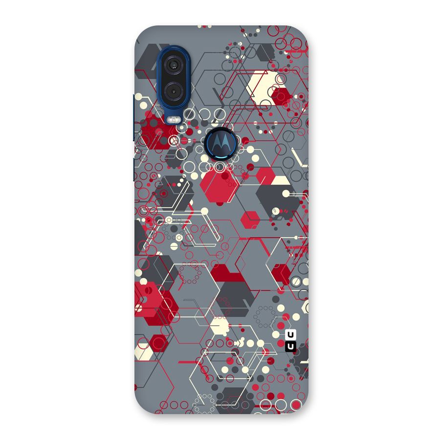 Hexagons Pattern Back Case for Motorola One Vision