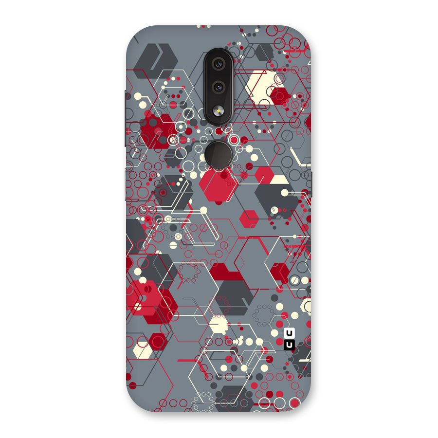 Hexagons Pattern Back Case for Nokia 4.2